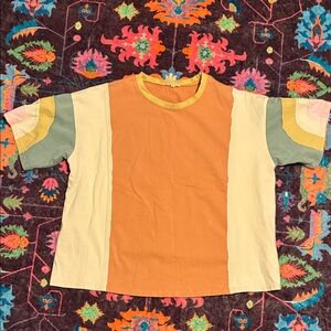 Easel Multicolor womens Boho Tee